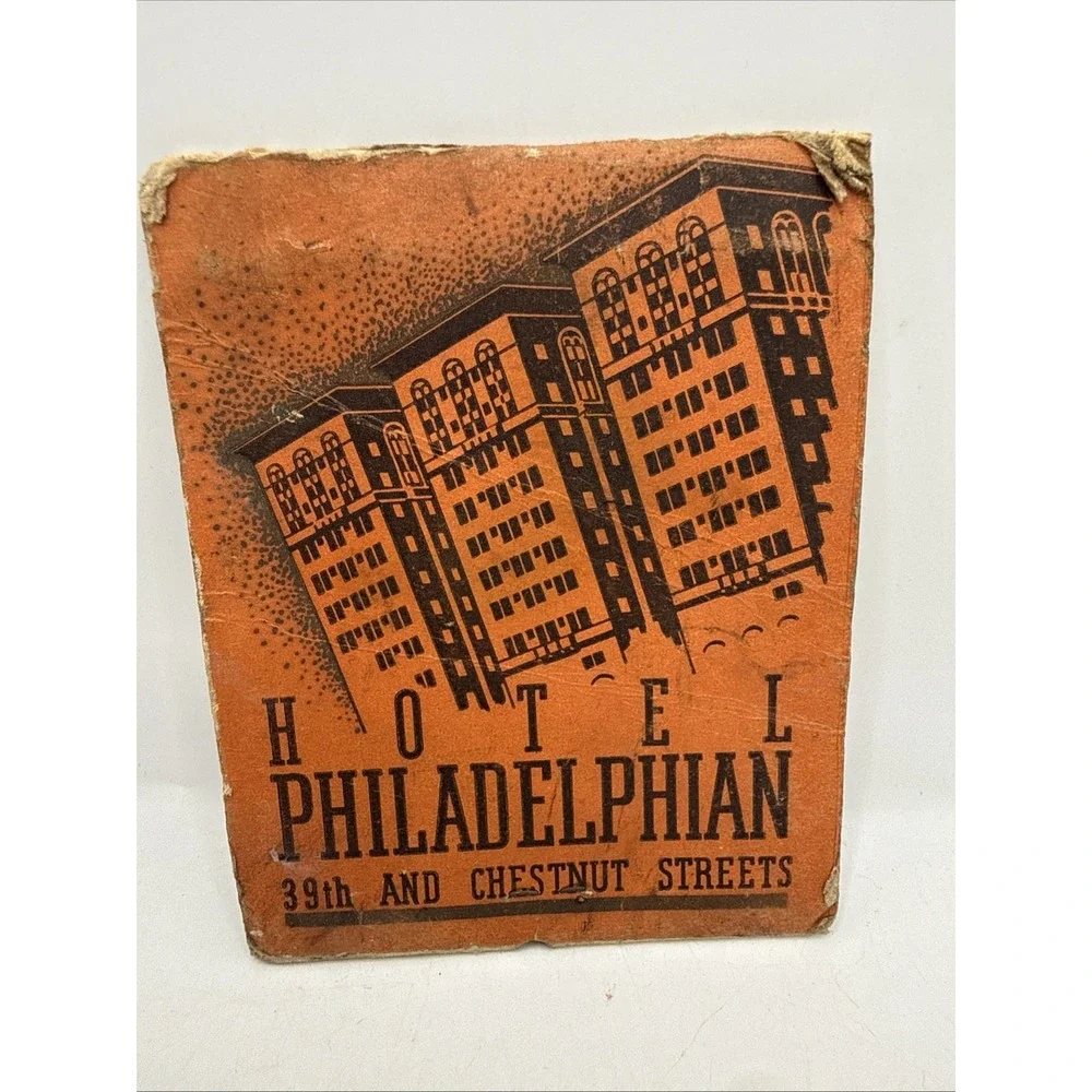 The Philadelphian Hotel Mirror Room Matchbook Unused